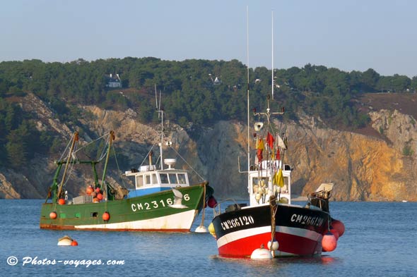 Photo de bateau de pêche de Crozon Bretagne