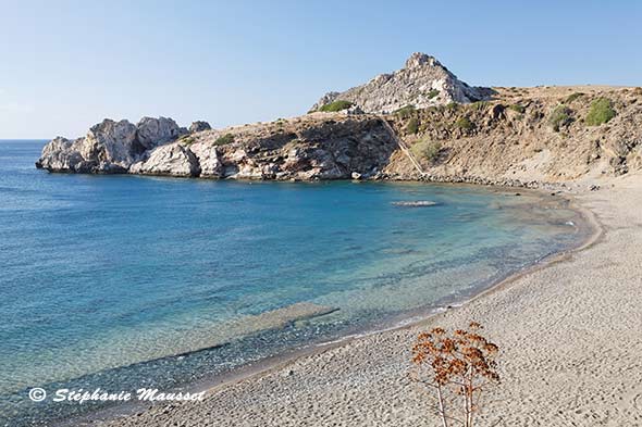 plage de Crète aux eaux transparentes