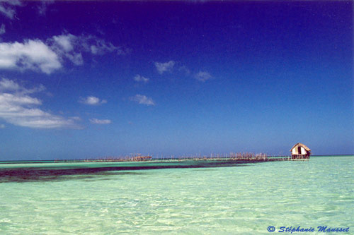 mer turquoise de Cayo coco à Cuba