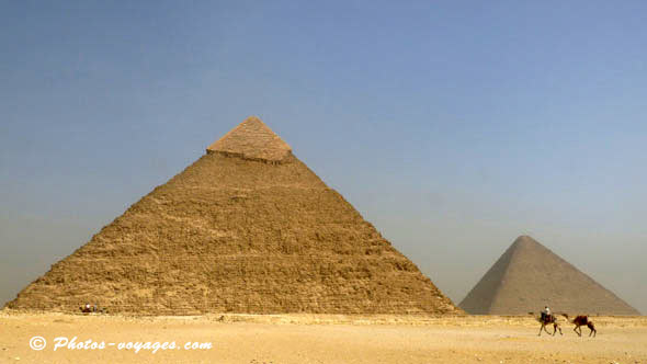 Pyramide de Khéphren à Gizeh en Egypte