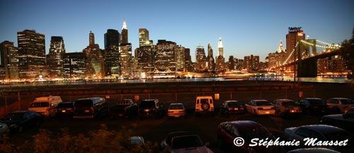 Manhattan la nuit depuis Brooklyn