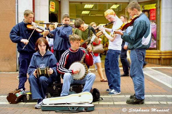 jeunes musiciens irlandais