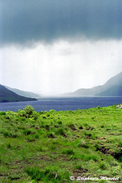 paysage de pluie au Connemara
