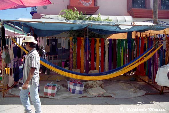 Marchand de hamacs au Mexique