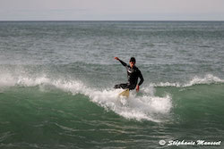 Surfeur à Biarritz