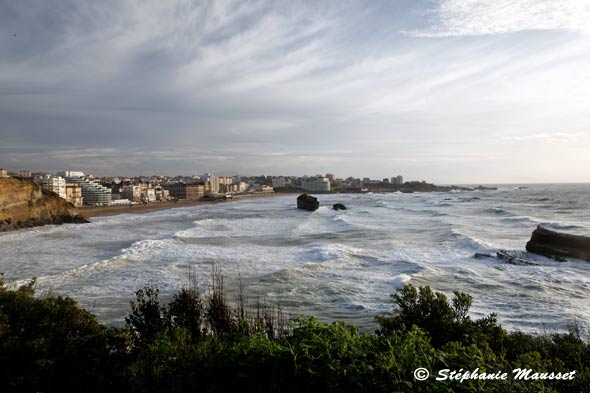 Belle vue de Biarritz et sa plage