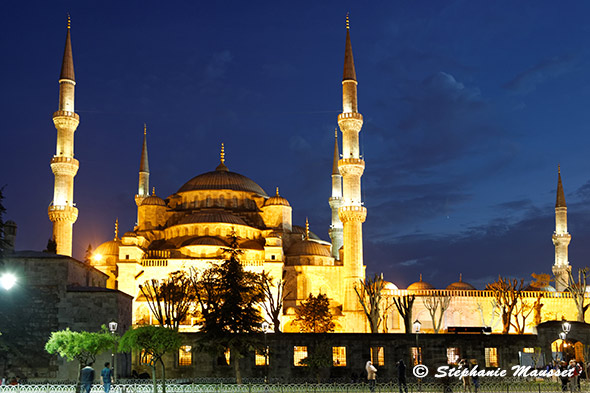 Mosquée d'Istanbul heure bleue