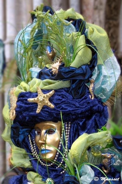 chapeau étoile de mer au carnaval de Venise