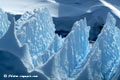 Blue carved iceberg