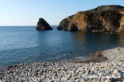 Plage de galets