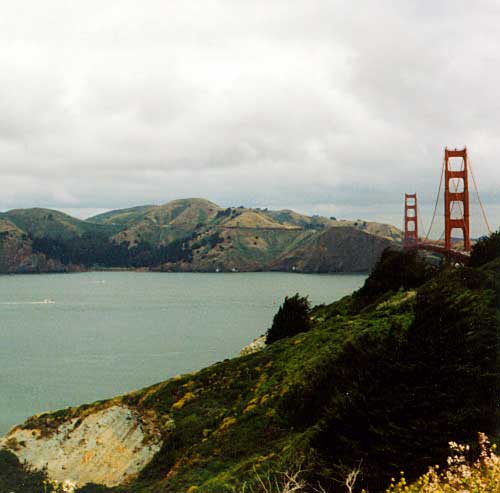 Golden gate bridge panoramic view