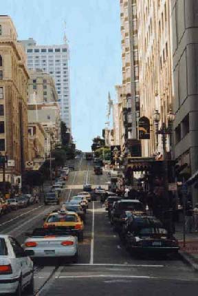 Steep street of San francisco