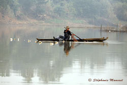 pêcheur et pirogue