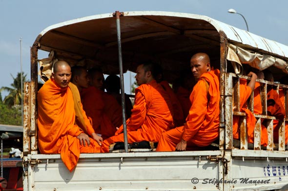 monks with orange suit