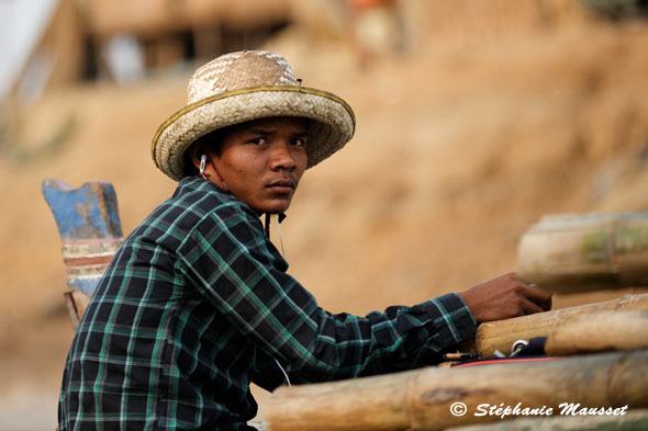 cambodian teenager with a hat