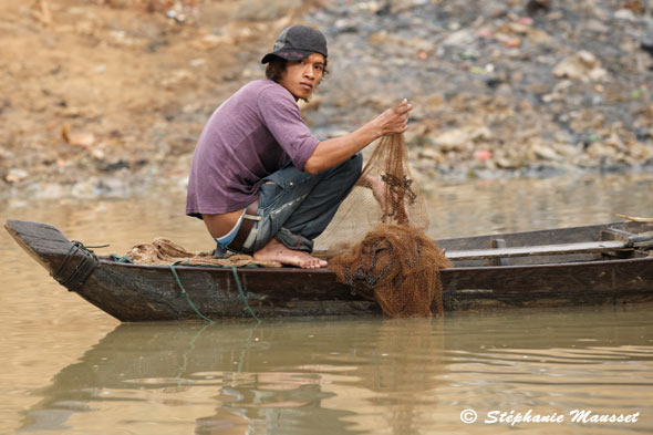 Cambodian fisherman