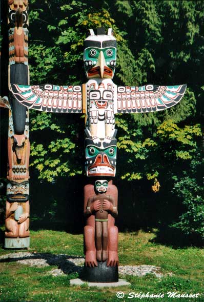 indian totem in Canada