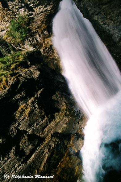 long exposure photo of waterfall