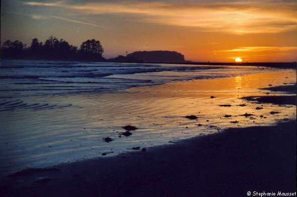 Photo du mois soleil couchant à la plage