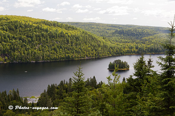 paysage du parc de la Mauricie