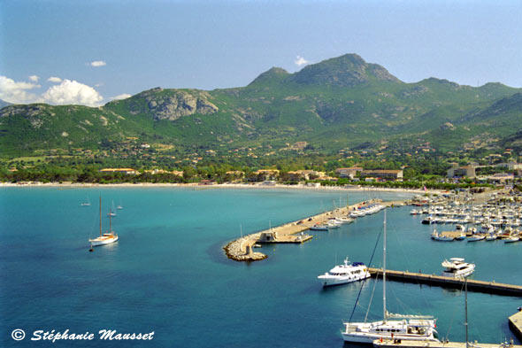 Panoramic view of Calvi bay