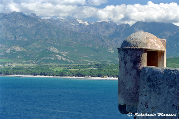 Panoramic view of Calvi bay