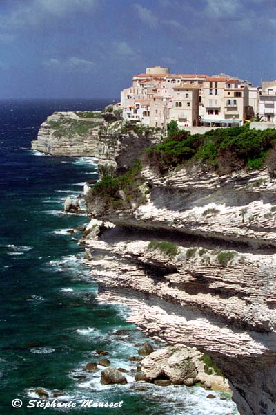 Steep cliff of Bonifacio village