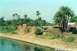 Village Nile banks