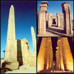 Karnak temple columns