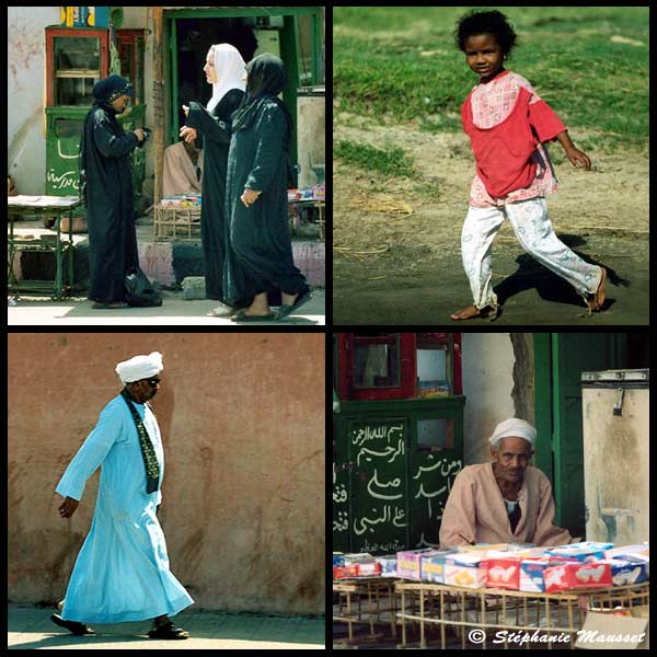 peuple égyptien en quatre photos