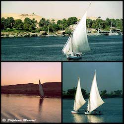 Bateaux sur le Nil