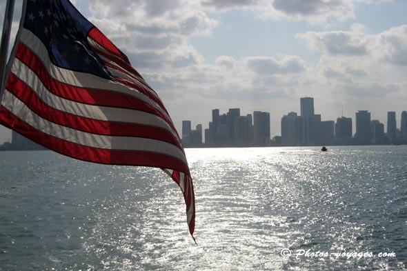 Panorama de Miami depuis Biscayne Bay