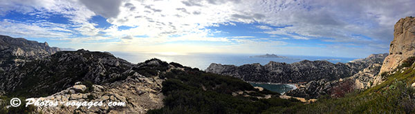 Calanques de Marseille en panoramique