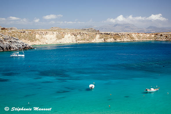 eaux turquoises de Lindos