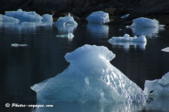 Mer de blocs de glace