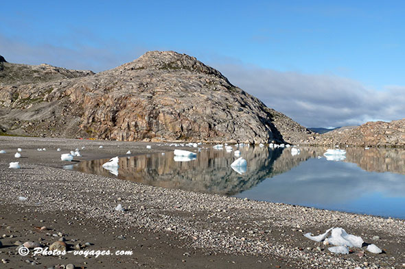 Plage déserte, oui ça existe, au Groenland