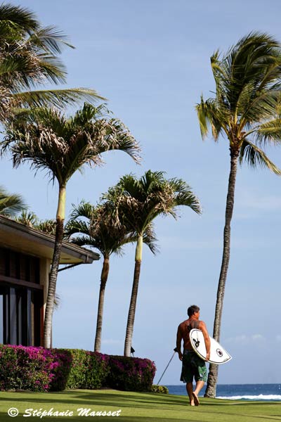 Hawaiian surfer attitude