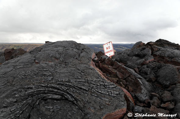 volcanic lava in Hawaii