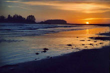 coucher de soleil île Vancouver au Canada