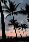 coucher de soleil à Big island Hawaii