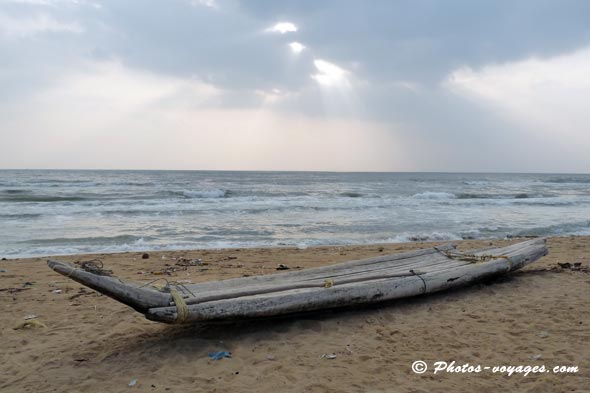 plage de sable de Chennai