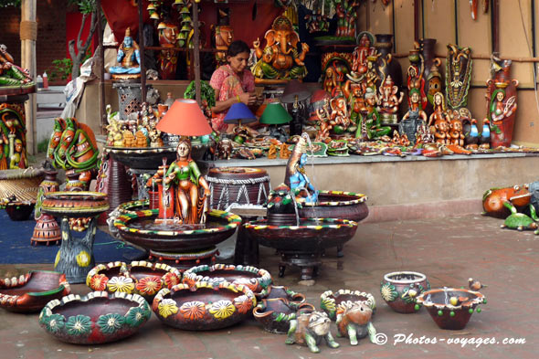 Artisanat du marché Dilli Haat de Delhi