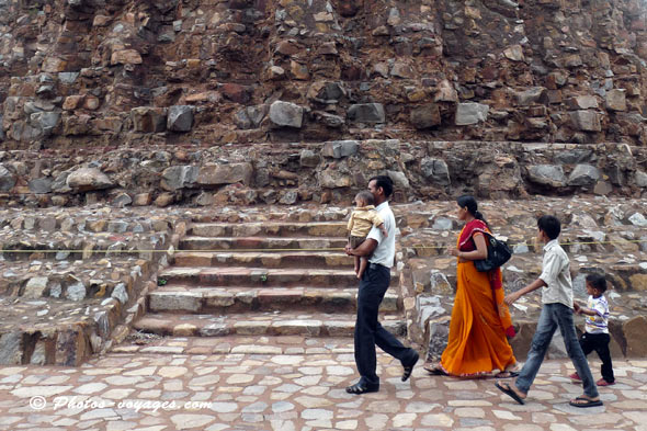 Vacances d'une famille indienne à Delhi