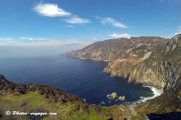 Falaise plus hautes d'Europe Slieve league