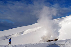 Fumeroles de vapeur en Islande