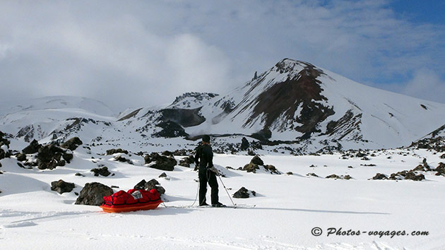 ski de rando et pulka en Islande