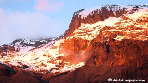 Kilimandjaro au soleil couchant