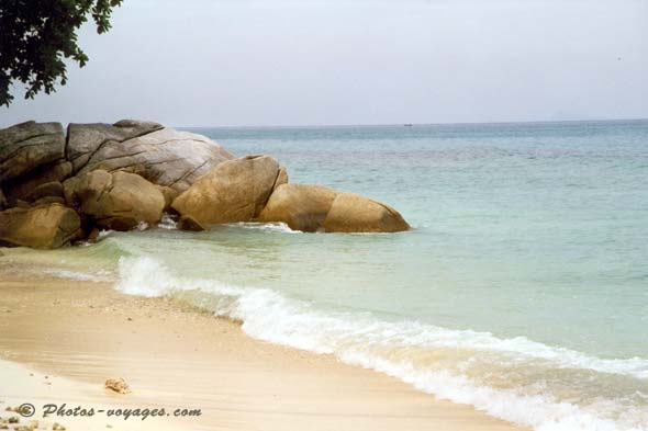 Paysage de perhentian en Malaisie