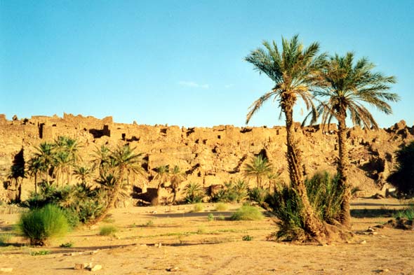 Ouadane en Mauritanie au soleil couchant