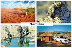 Namibia Botswana postcard